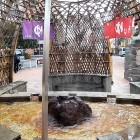 ⑨	温泉が湧き出る別府の街