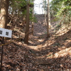 竪堀(堀底道?)と正面は北の丸