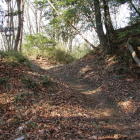 主郭と南の丸間の屈曲する虎口