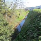 南の眺め、内堀に水が多い