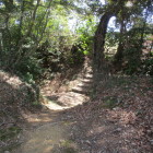 北条から見た杉曲輪境の堀切