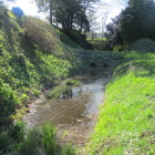 北東から見た北側の堀