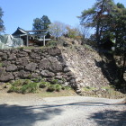 二の丸から見た本丸角の景色