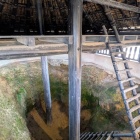 竪穴遺構の内部