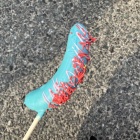 屋台で買って食べたチョコバナナ