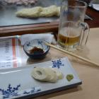 御縁・豆腐ちくわ。半分食べてから写真を撮ってないことに気付く