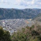 中太鼓櫓台から城下を見渡す