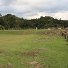 天球丸下段曲輪・楯蔵跡