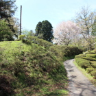 大堀に突き出した二の丸馬出跡