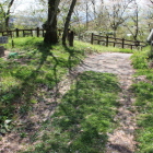 本丸虎口を本丸内部より