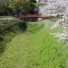 本丸西の南北の横堀