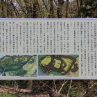 同左の大島城跡説明板