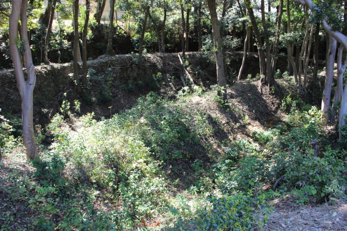 三重の三日月堀が良く観える