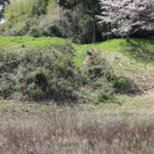 東の丸と大土塁間の大竪堀アップ