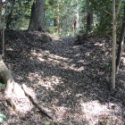 本丸南西角の西降るスロープ