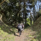 三之丸から二之丸に向かう堀切