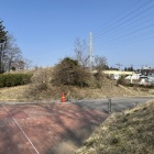 食違虎口が駐車場の出入口になっていました