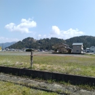 西側から。城域に桜が見える