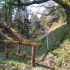 千畳敷の先の土塁と堀切