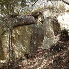 巨岩で塞がれた虎口