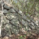 大手虎口曲輪石垣