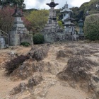 14番札所常楽寺の流水岩の庭