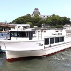 ①	高島行の船と唐津城