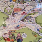 ⑩	津久見駅から大友宗麟公園までの案内図