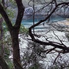 ③	国道から見た耳川（大友軍が渡れなかった場所）