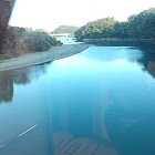 ④	JRの車窓から見た耳川（大友軍が渡れなかった場所）