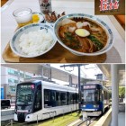 ⑩	人気No.1熊本城前通町筋「桂花」ラーメンと熊本市電