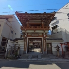 墨染寺：上臈(女郎)塚砦推定地。天正6年から始まった籠城戦では、この砦が最初に陥落した。