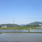 小谷城と虎御前山城方面