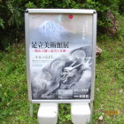 浜松城公園内ルートルートに立看板