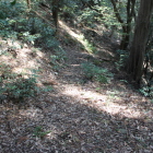 南虎口より東尾根下への登城路