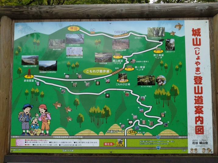 花谷友遊広場の散策ルート図