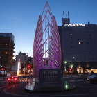夜の米子駅前