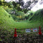 ⑦南大首郭の土塁と空堀