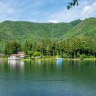 木崎湖東岸から