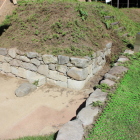 本丸西虎口門裏手北石垣排水溝