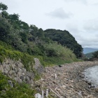 海岸の石垣