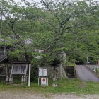 麓の牟岐八幡神社、右手に登城口