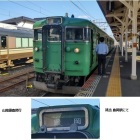 ⑩	豊岡行のワンマン列車（よく見ると雪かきが付いている？）
