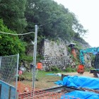 ④石垣(工事中)