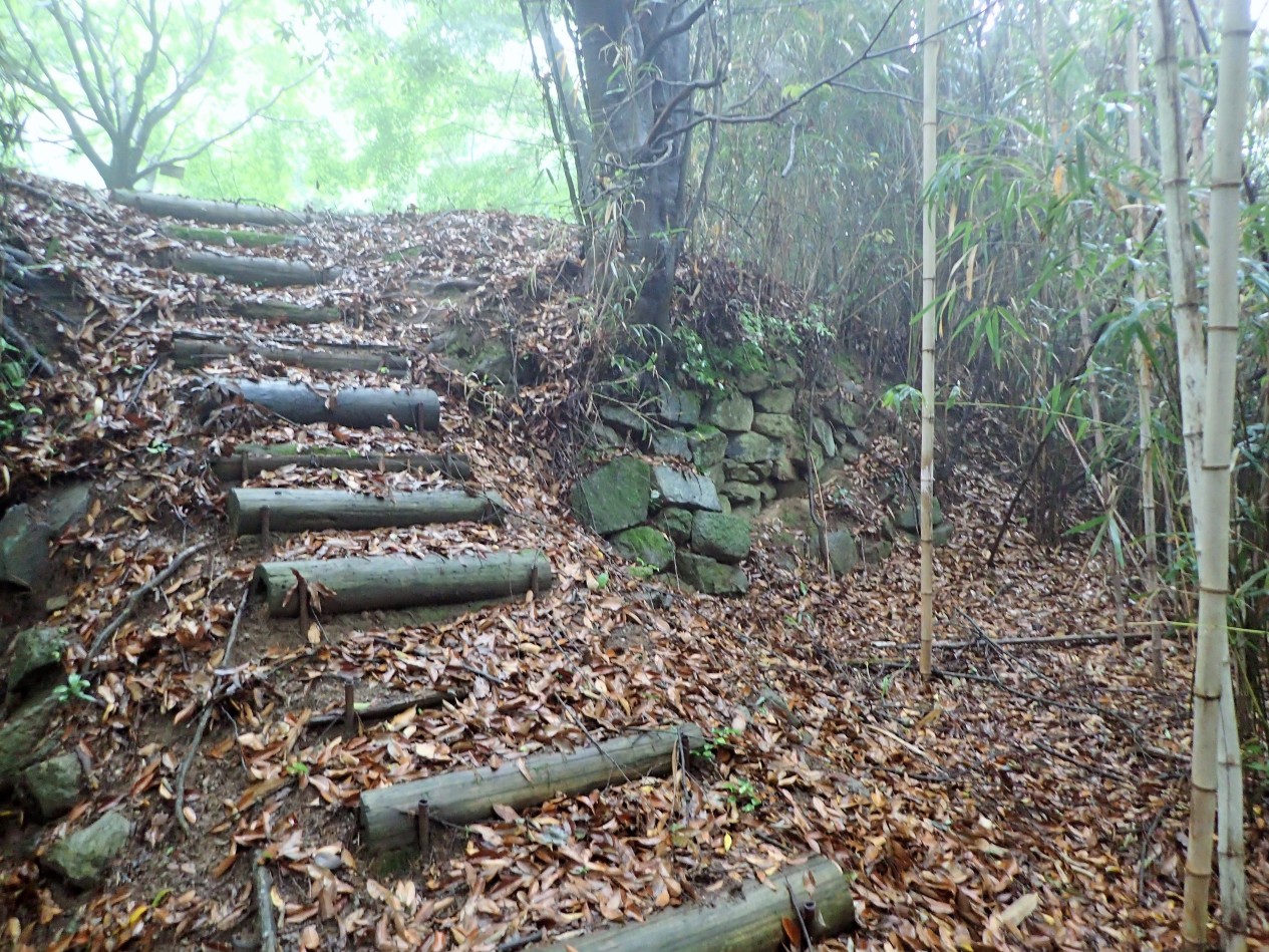 ①甲ノ丸虎口の石積1
