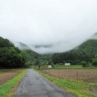 ⑩白旗城はもやの中