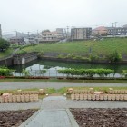 ④１号墳より池方面を見る