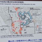 模式図（七里壁北の説明板）