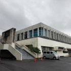 南側の直方市体育館