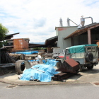 二の丸跡の製材会社建物群